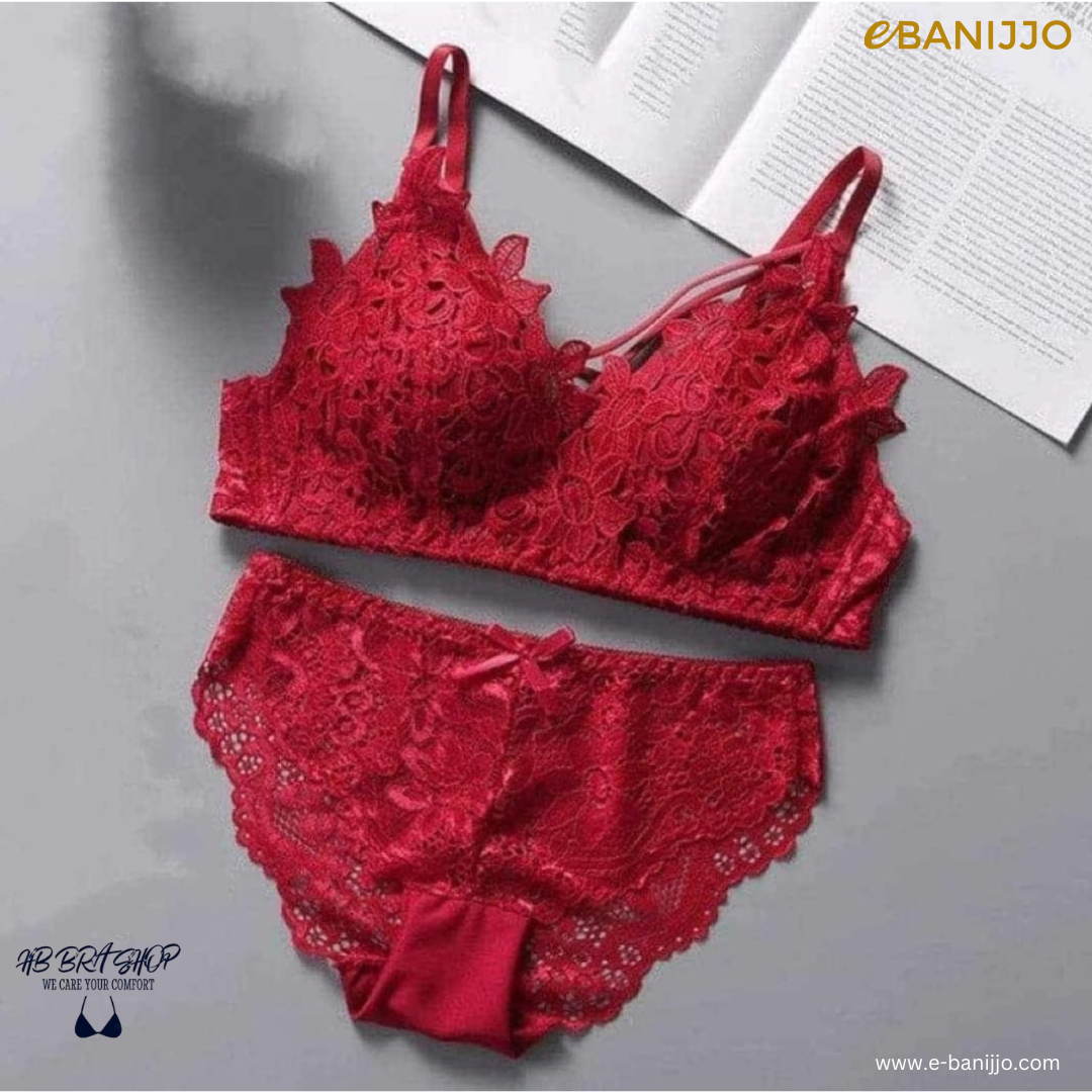 China Rose Bra Panty Set