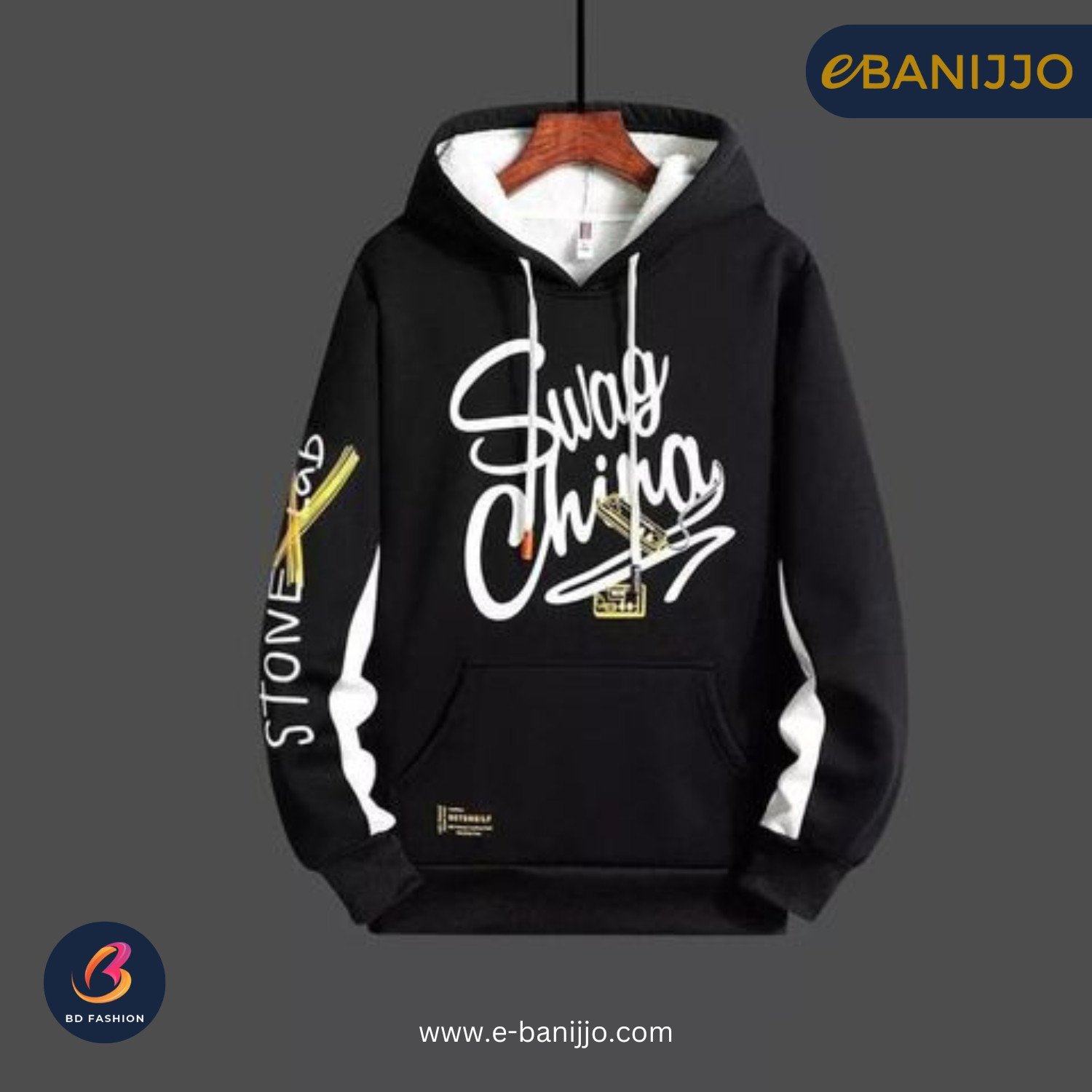 Stylish Color Combined Hoodie