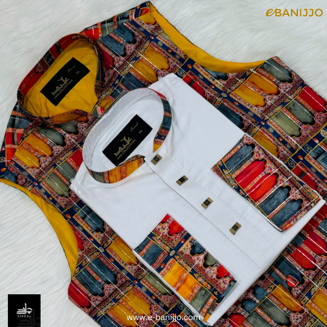 Digital Print Koti~Panjabi Set Collection