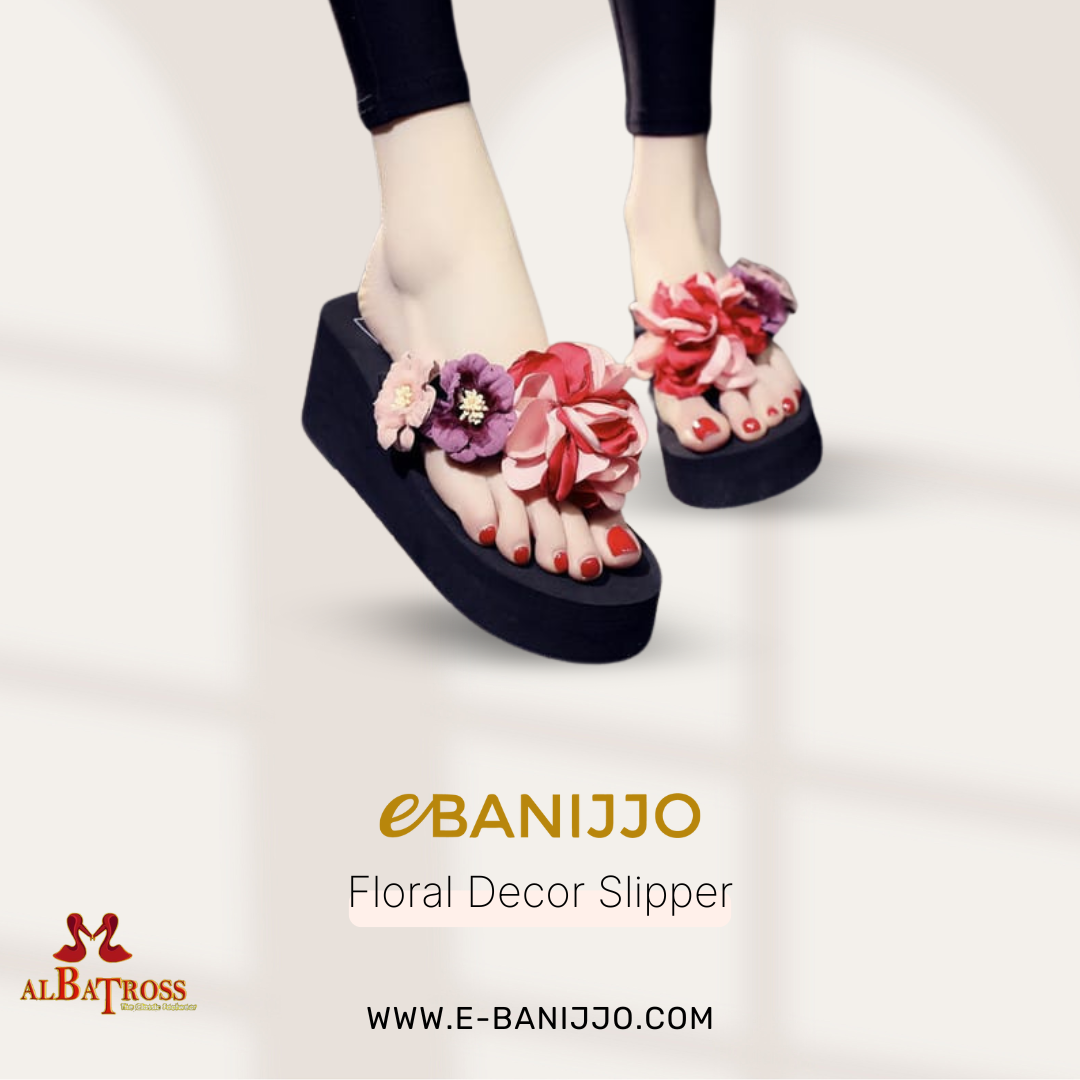 Floral Decor Slipper