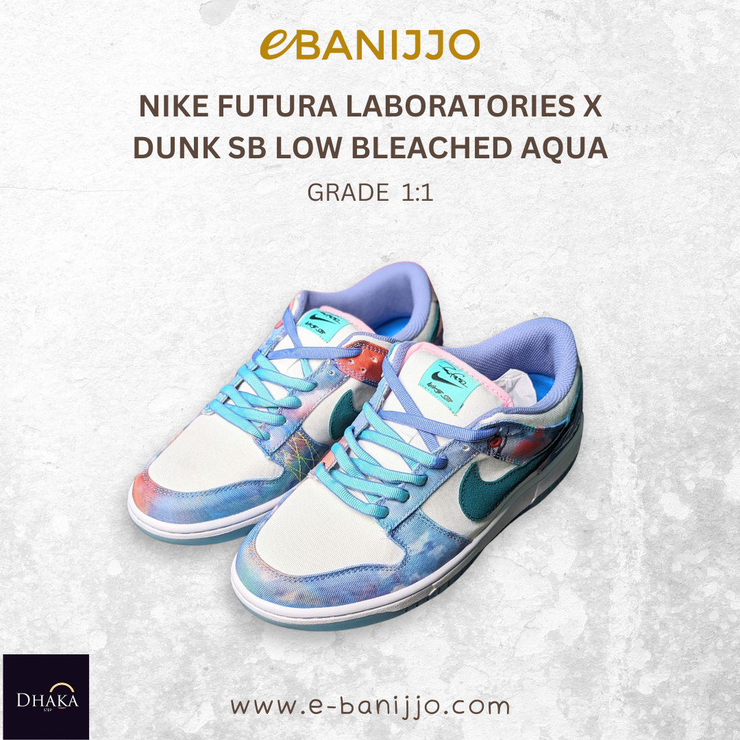 Nike Futura Laboratories x Dunk SB Low Bleached Aqua