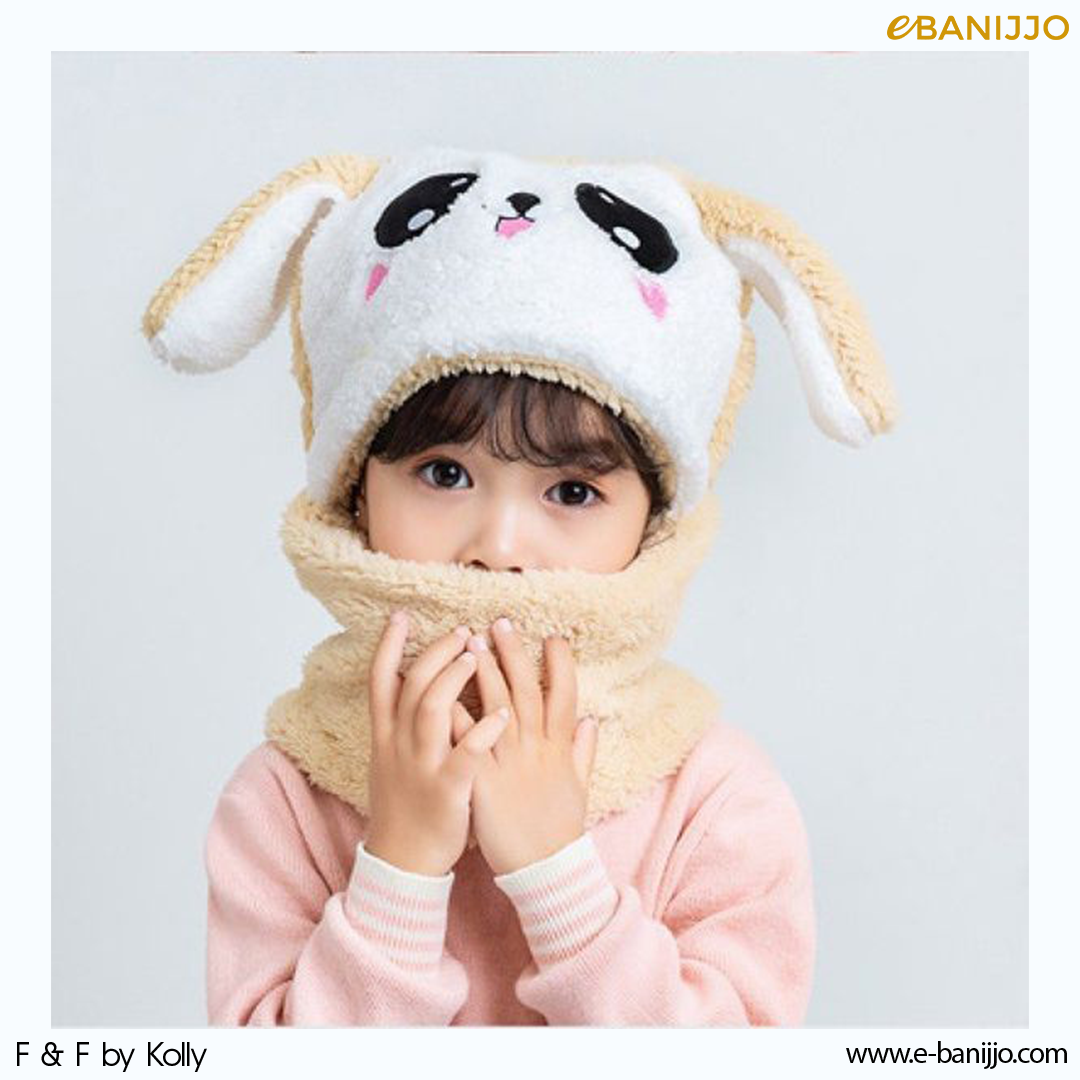 Winter monkey hat for baby