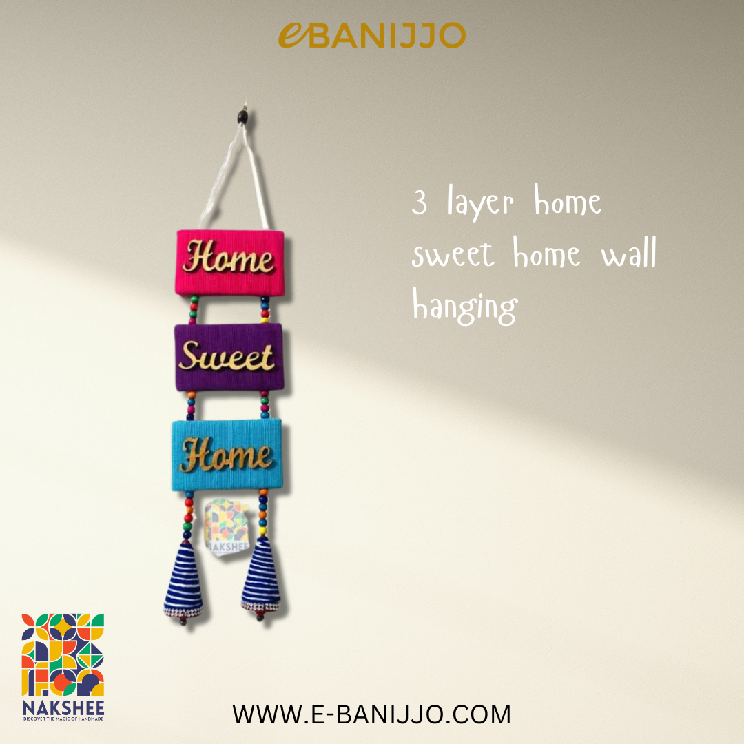 3 layer home sweet home wall hanging