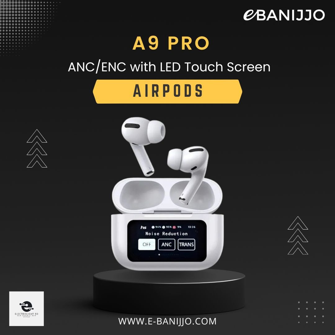 AirPods A9 Pro with LED Touch Screen