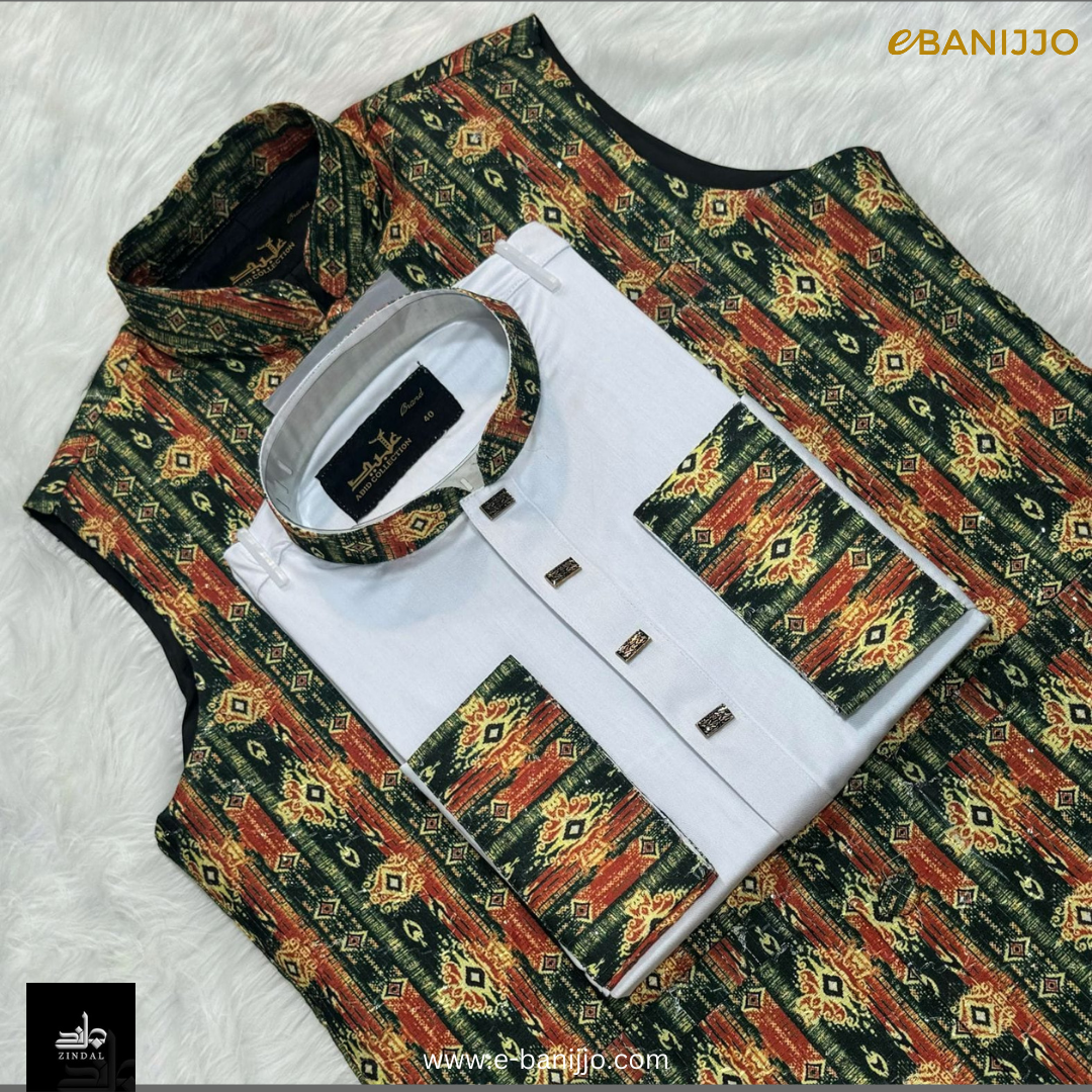 Digital Print Koti~Panjabi Set Collection
