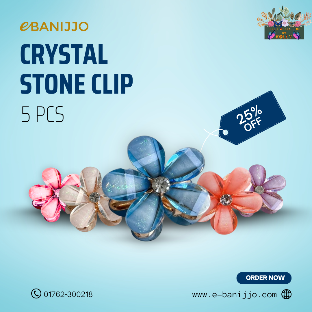 Crystal stone clip