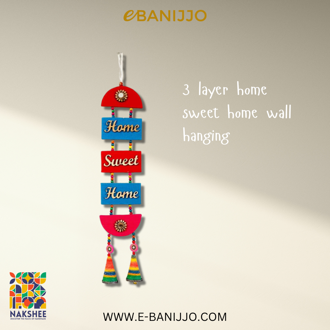 5 layer home sweet home wall hanging