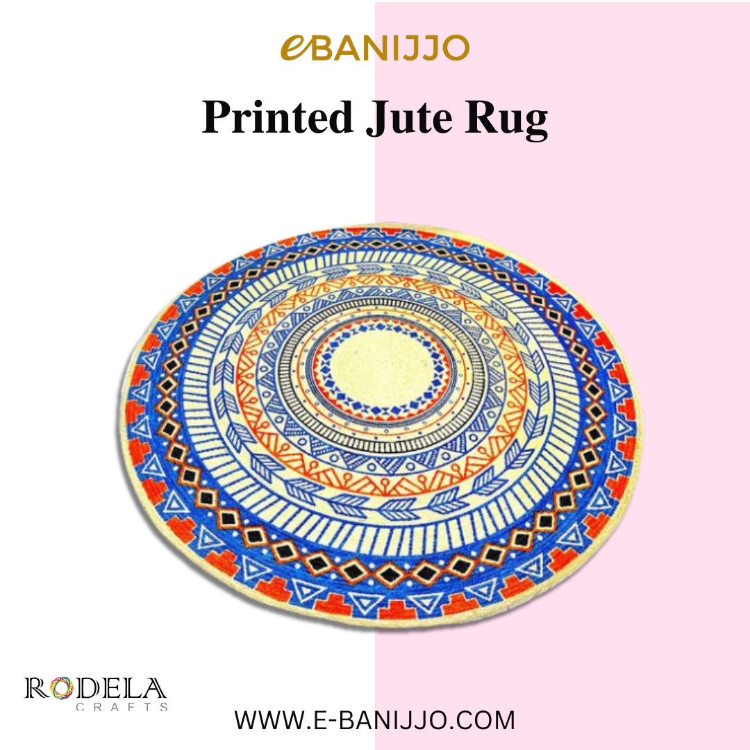 Printed Jute Rug