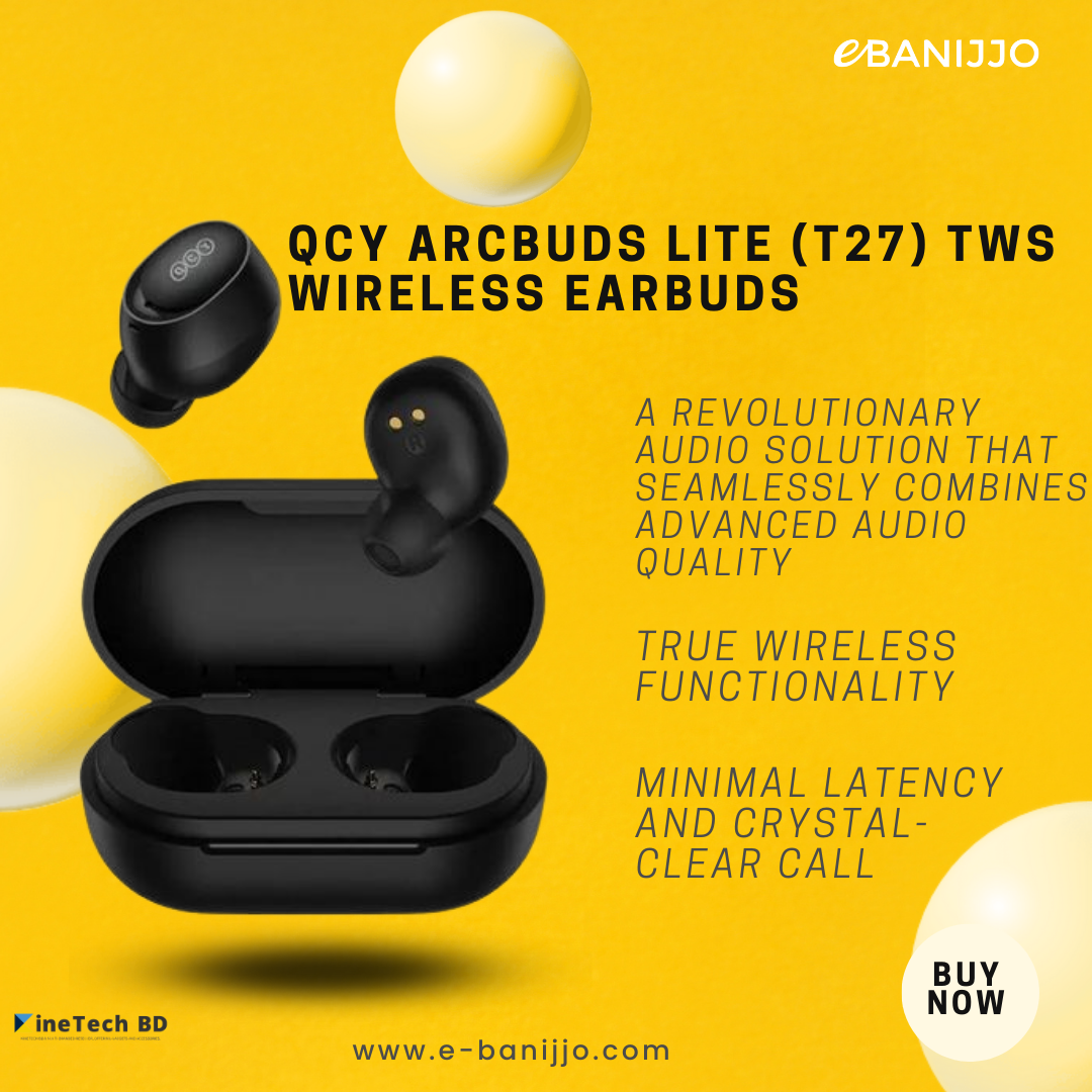QCY ArcBuds Lite (T27) TWS Wireless Earbuds