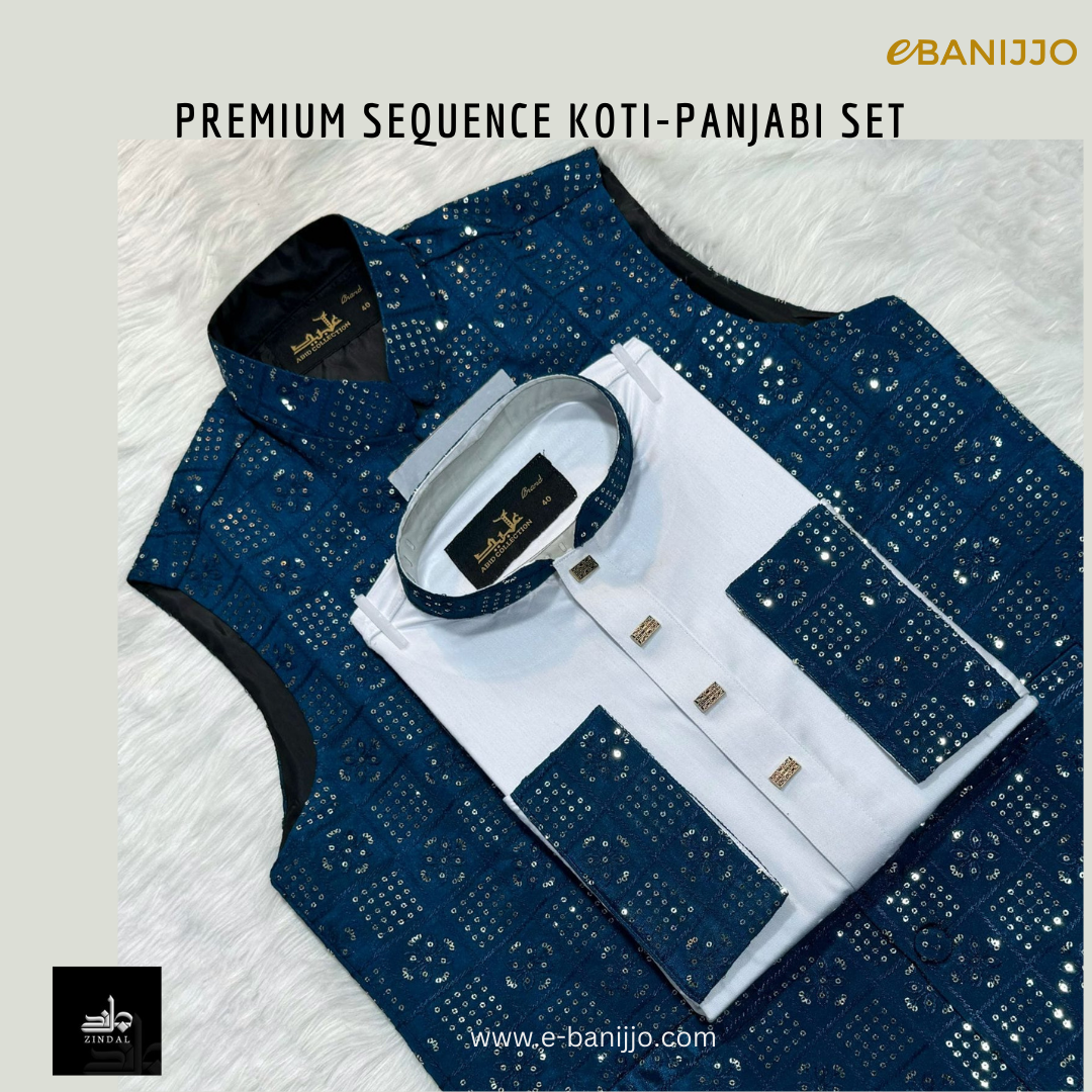 Premium Sequence Koti~Panjabi Set Collection