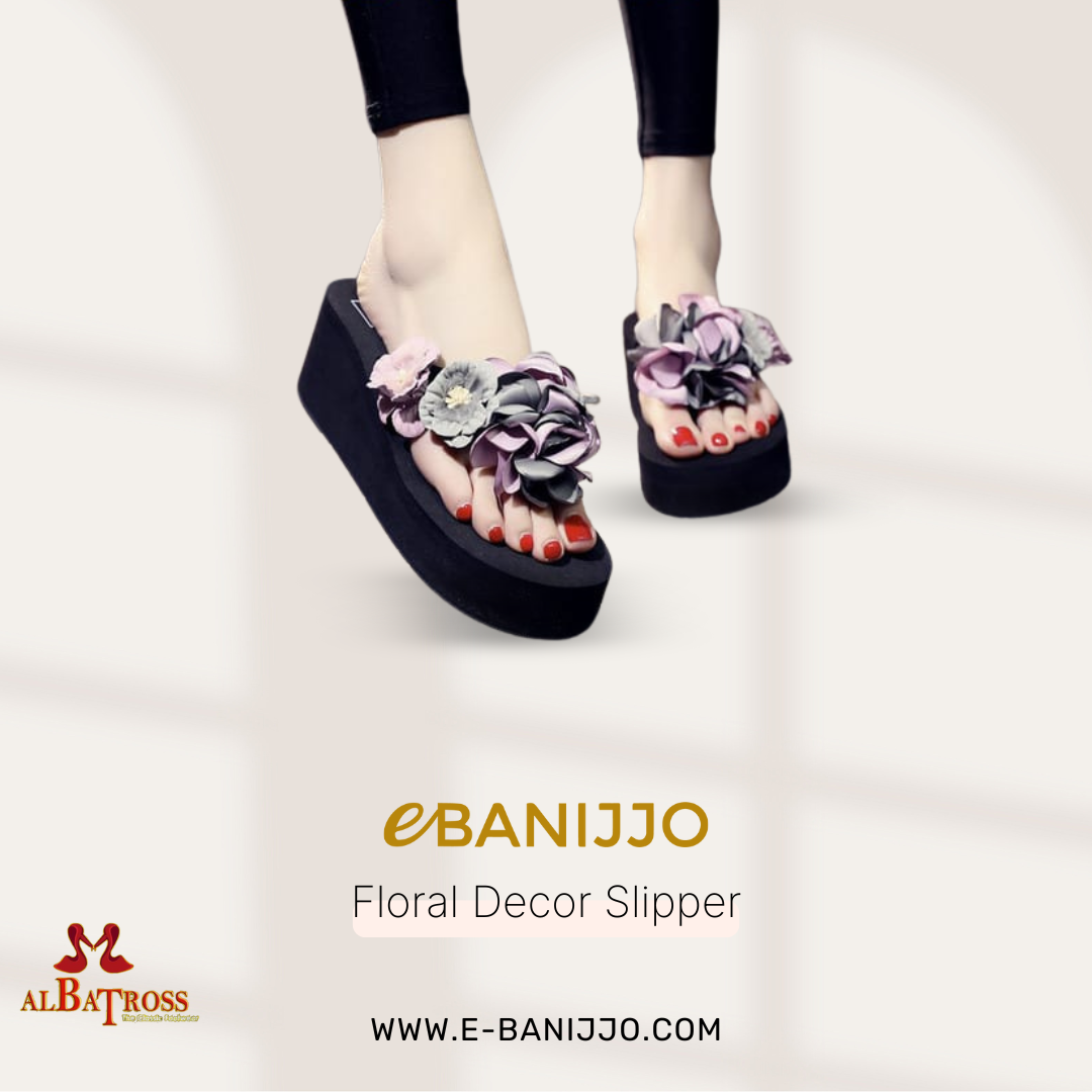 Floral Decor Slipper
