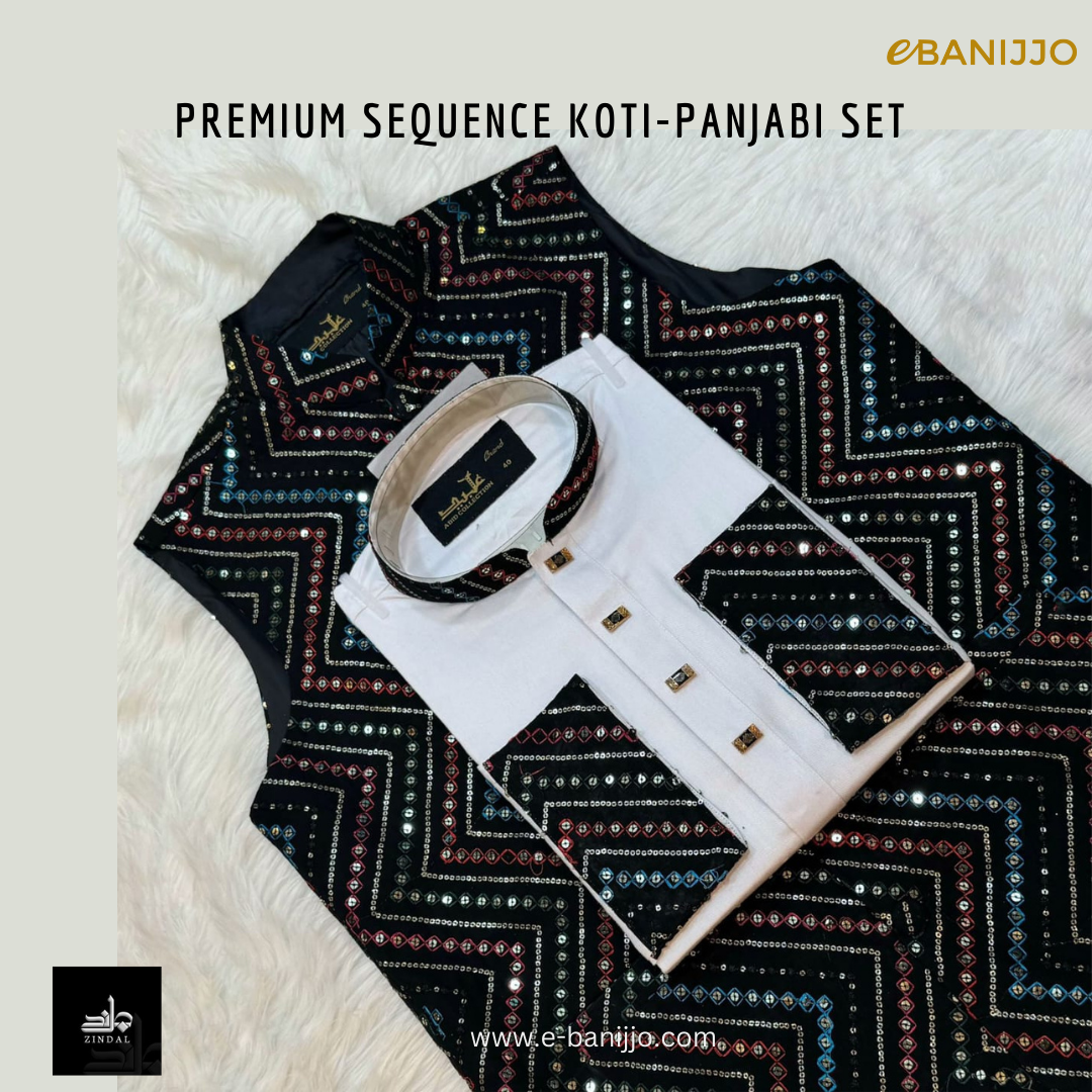 Premium Sequence Koti~Panjabi Set Collection
