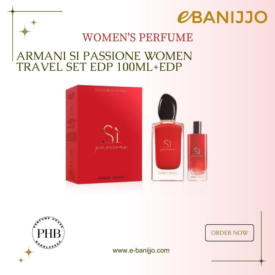 ARMANI SI PASSIONE WOMEN TRAVEL SET EDP 100ML+EDP