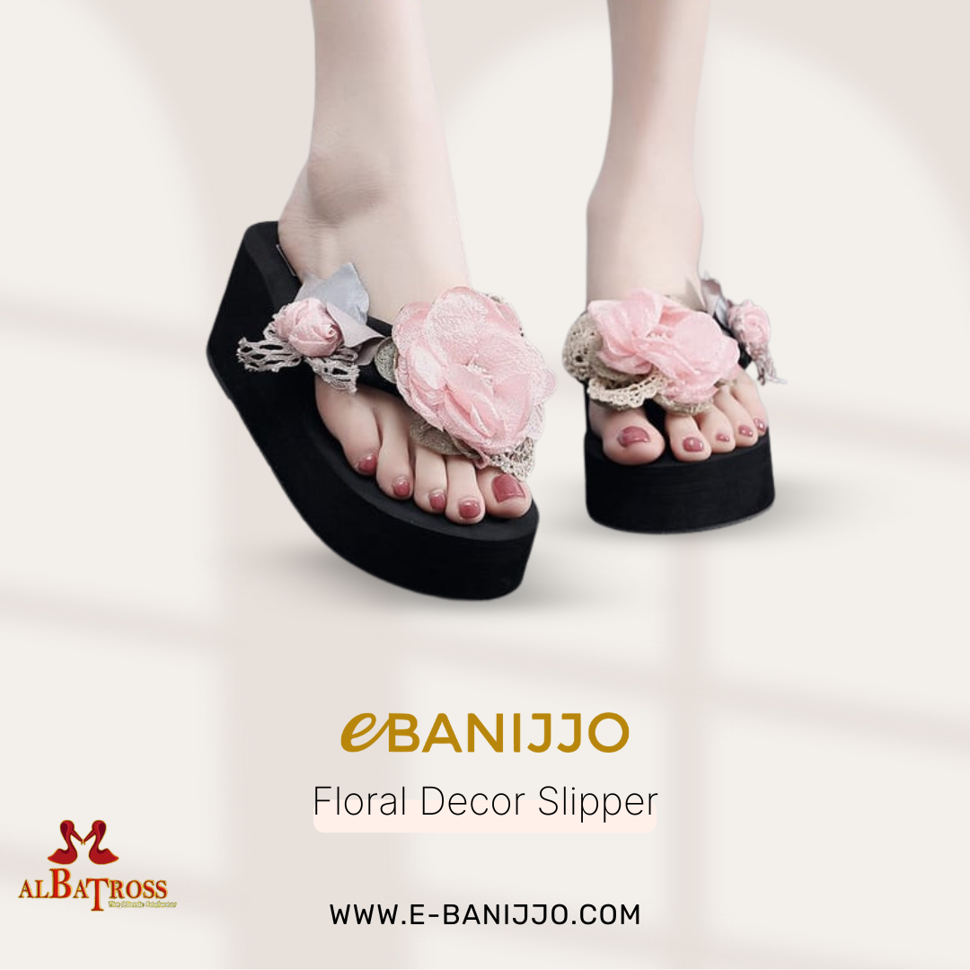 Floral Decor Slipper