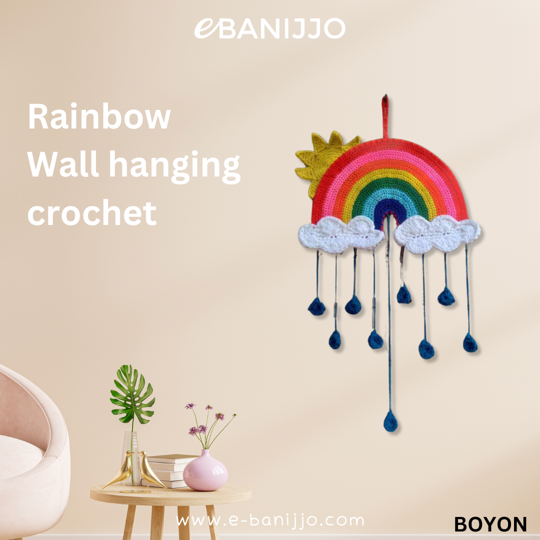 Rainbow Wall hanging crochet