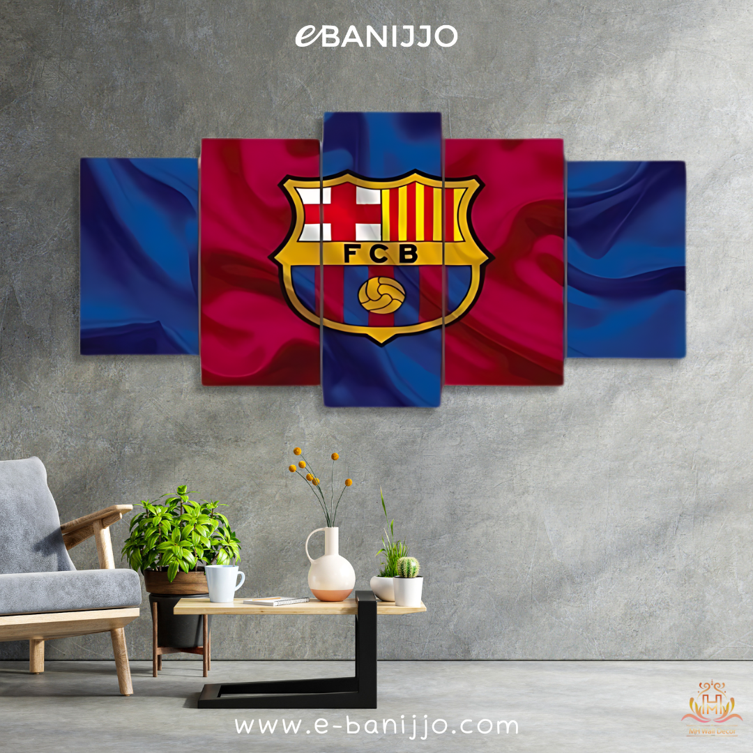FC Barcelona Rough Look Wall Canvas