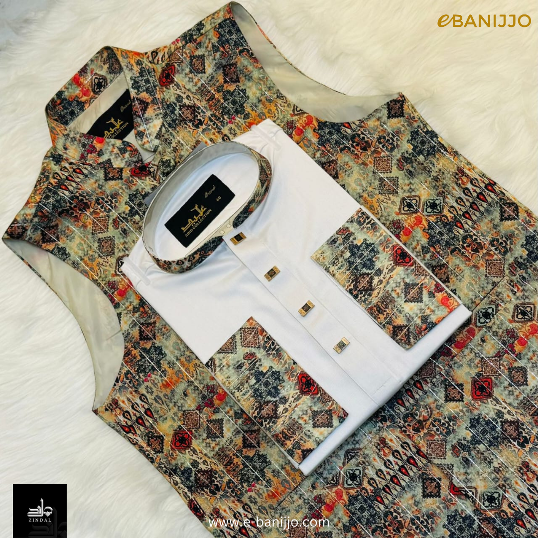 Digital Print Koti~Panjabi Set Collection
