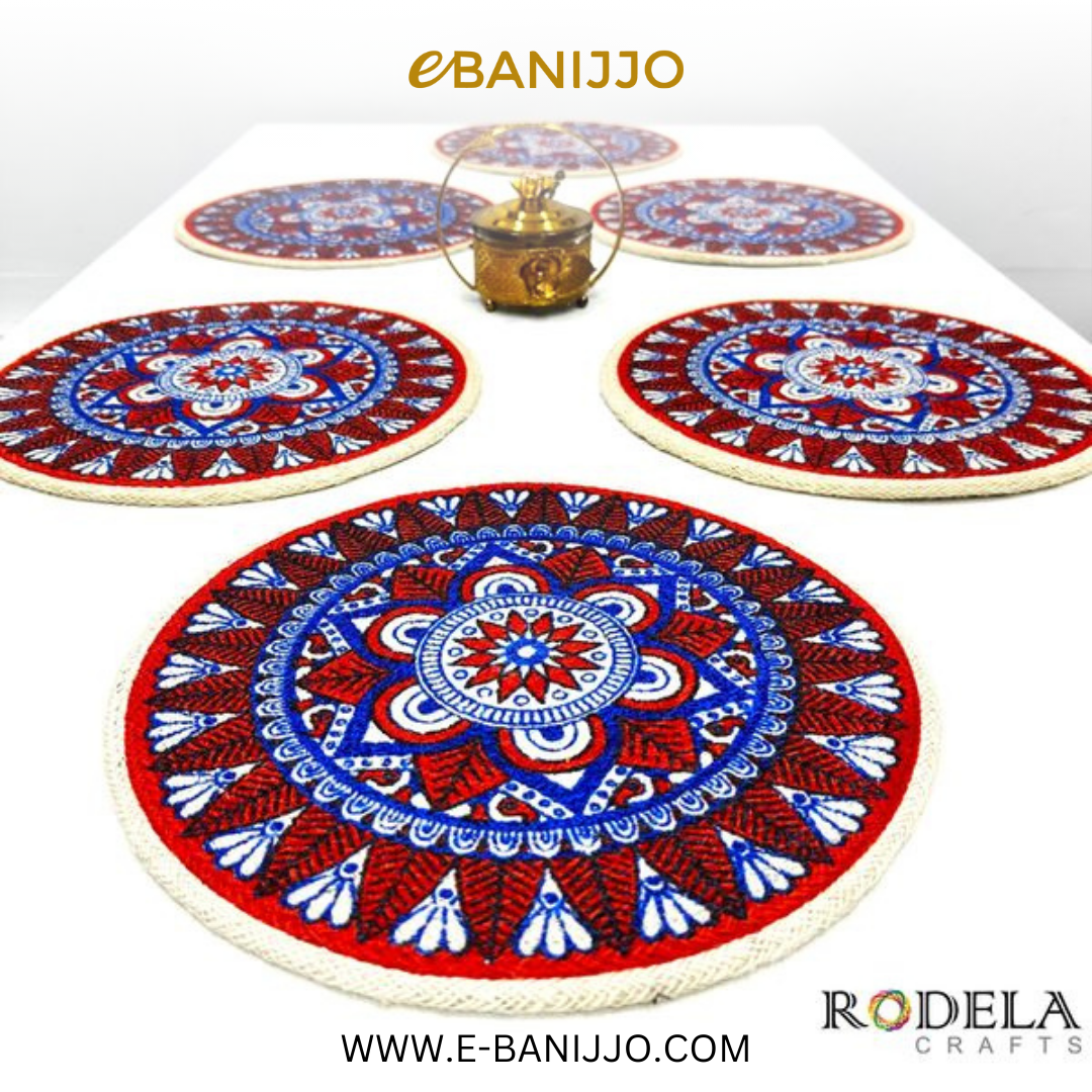 Printed Round Shape Place Mat