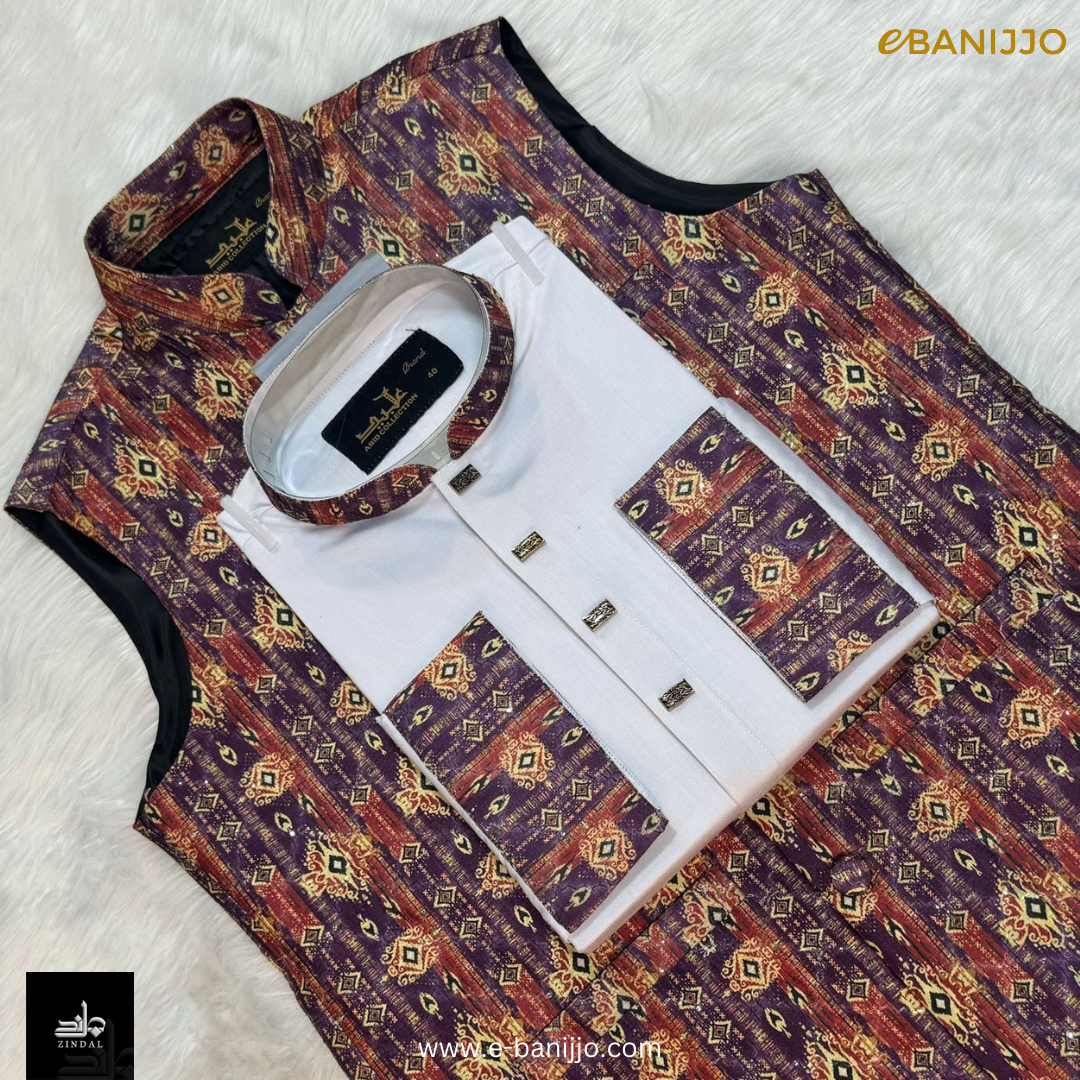 Digital Print Koti~Panjabi Set Collection