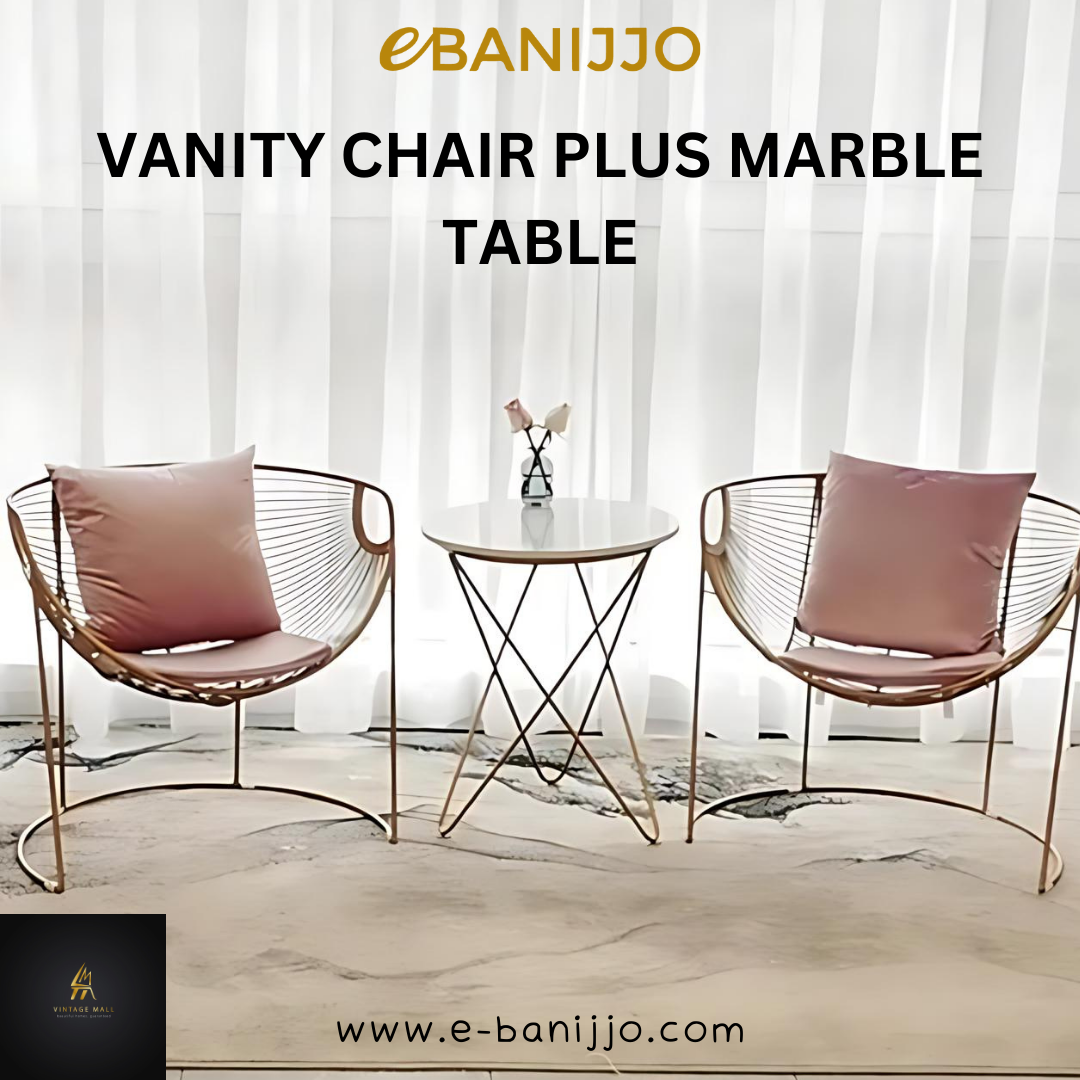 Vanity chair plus Marble table