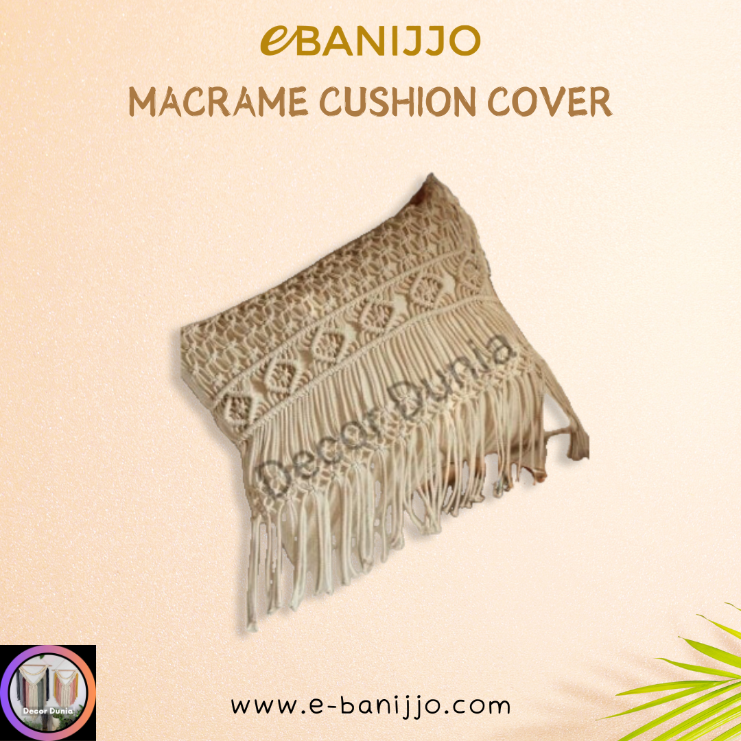 Macrame Cushion Cover