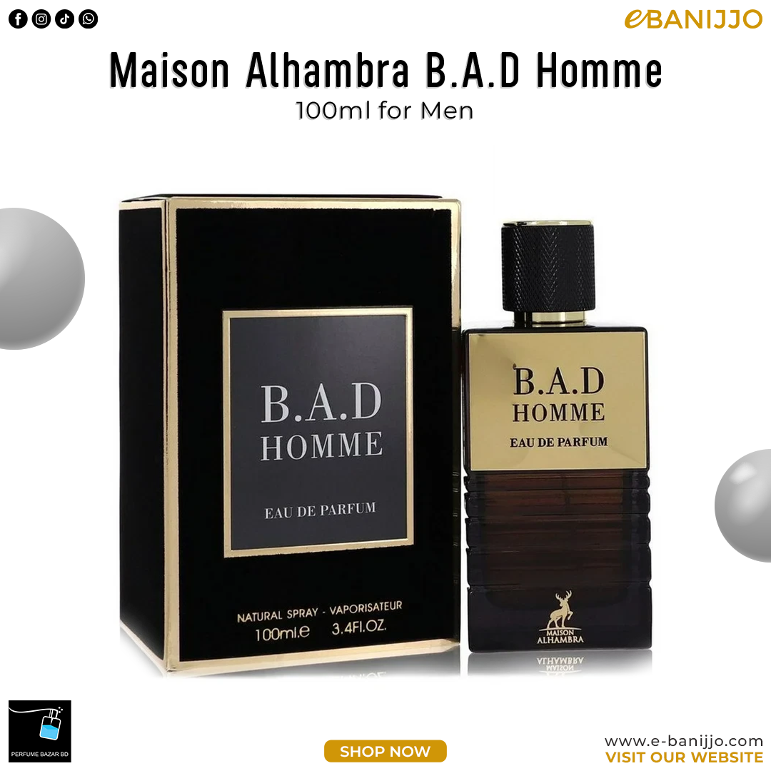 Maison Alhambra B.A.D Homme EDP 100ML For Men