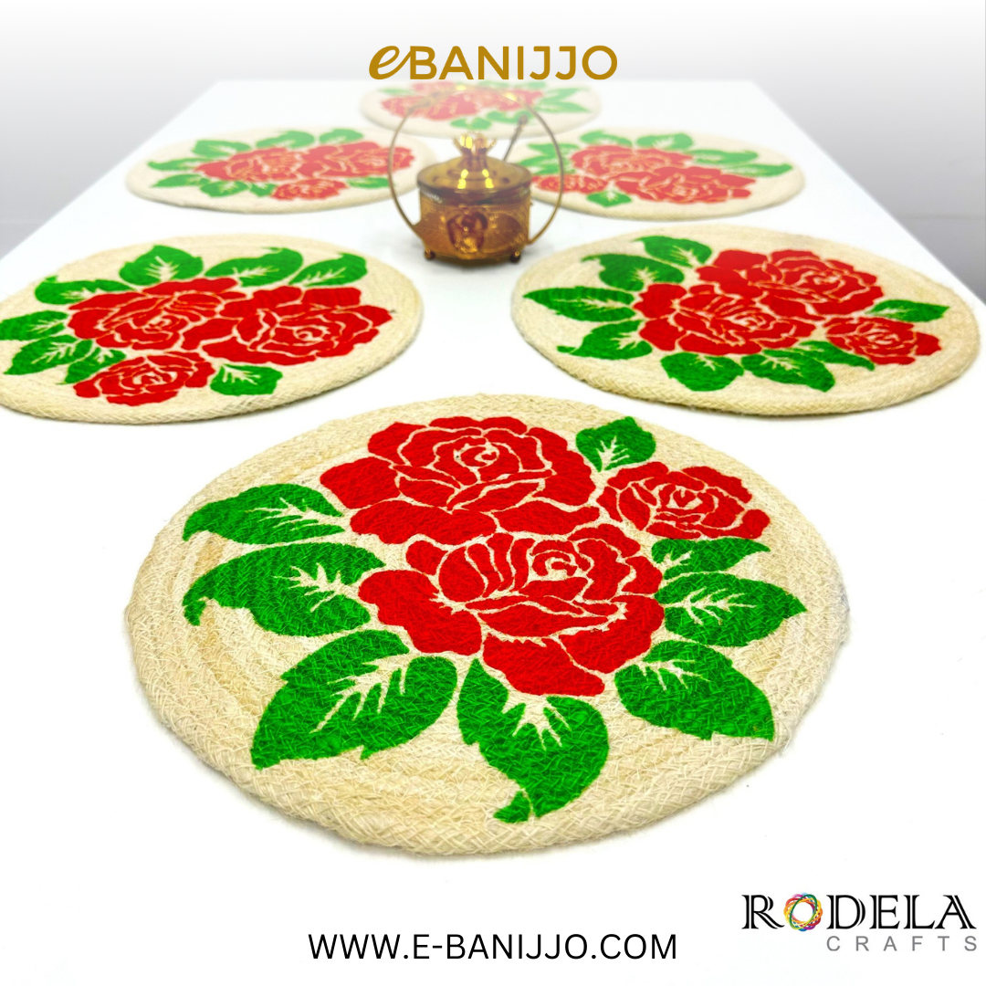 Printed Round Shape Place Mat