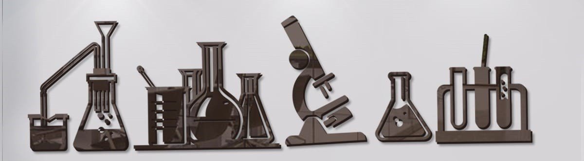 Scince Lab Background Cover Sticker