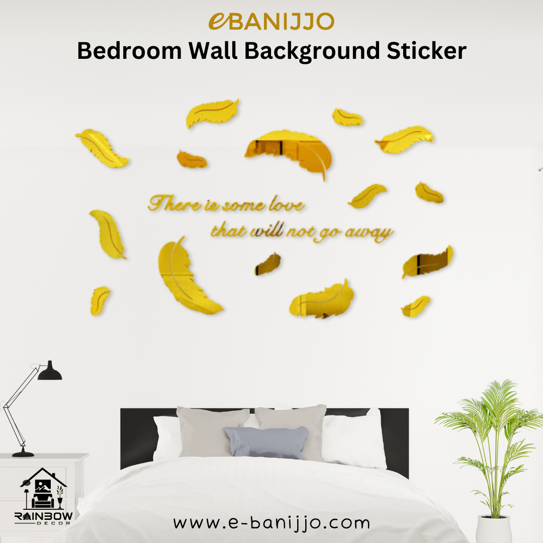 Bedroom Wall Background Sticker