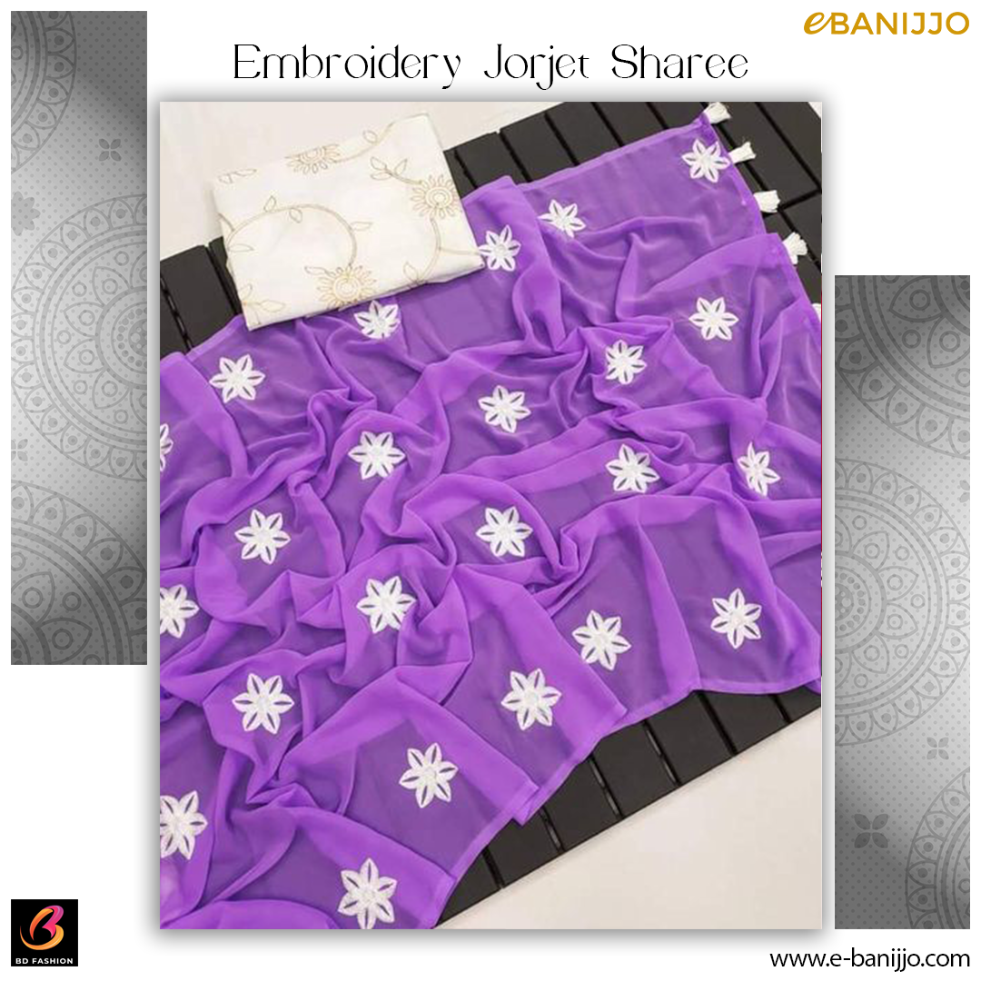 Embroidery Georgette Saree