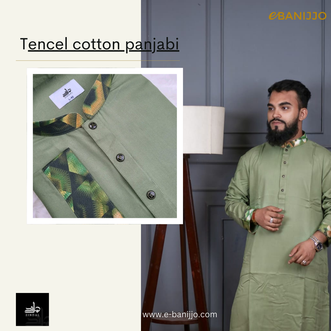 Print Design Tenchil Cotton Panjabi collection