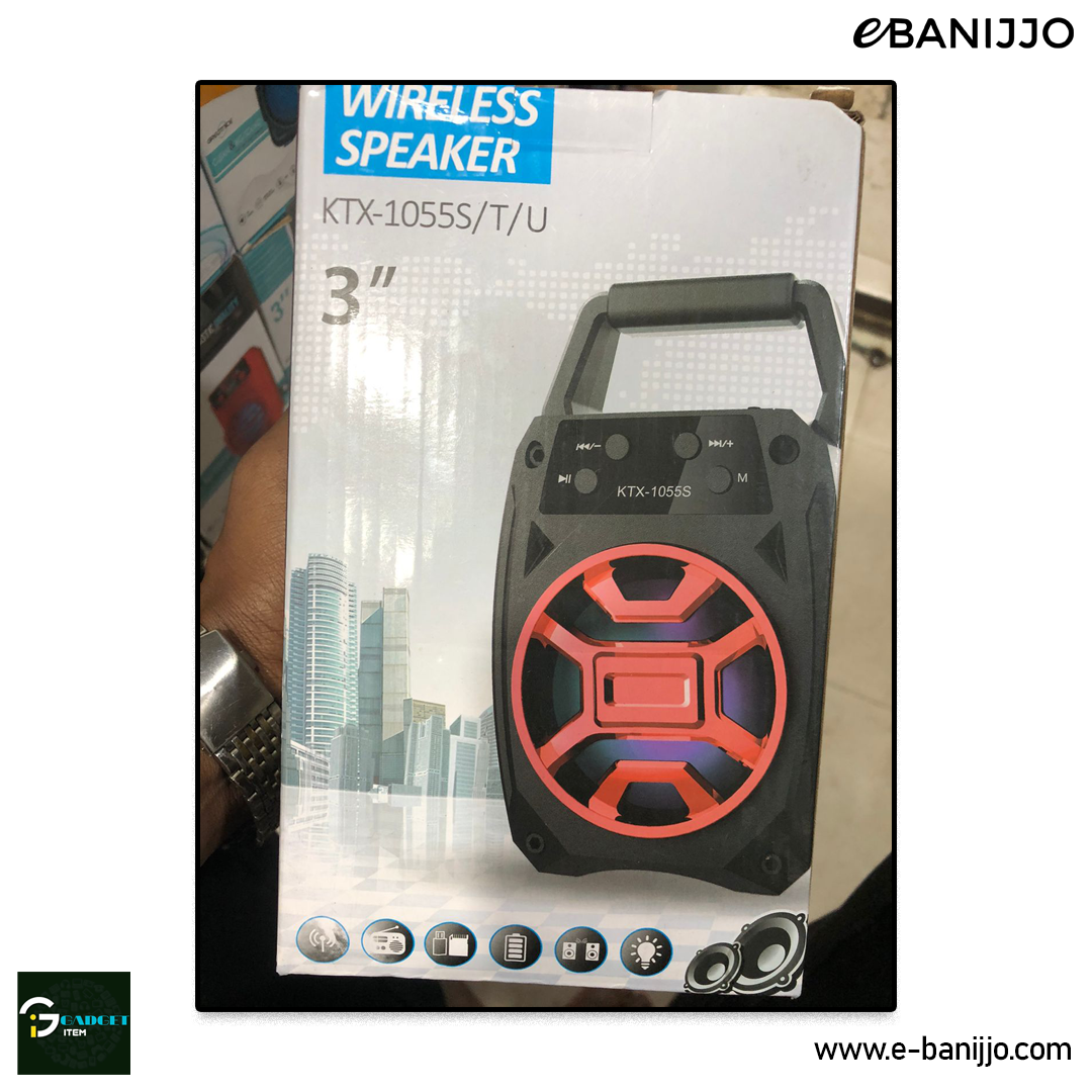 KTS-1055 Wireless Portable Bluetooth Speaker with MicroSD Pendrive FM Supported