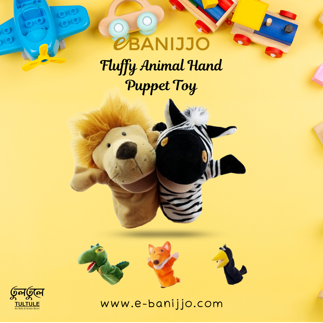 Fluffy Animal Hand Puppet Toy