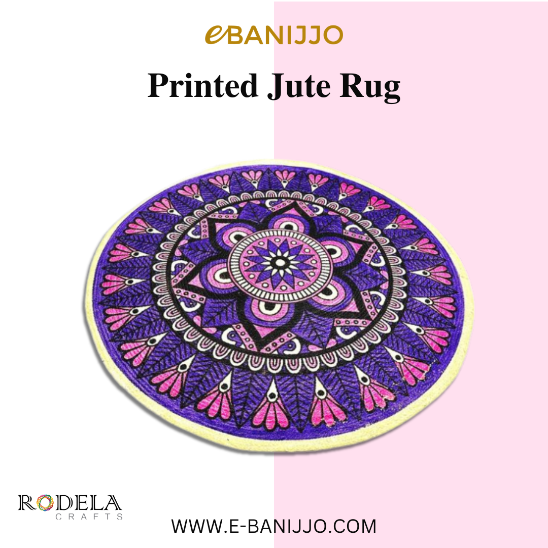 Printed Jute Rug