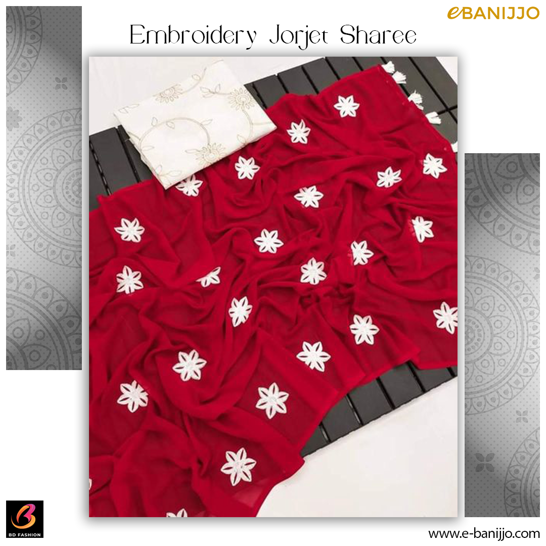 Embroidery Georgette Saree