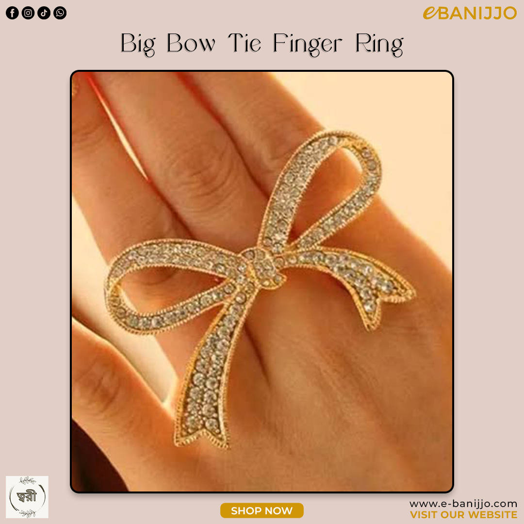 Big Bow Tie Finger Ring