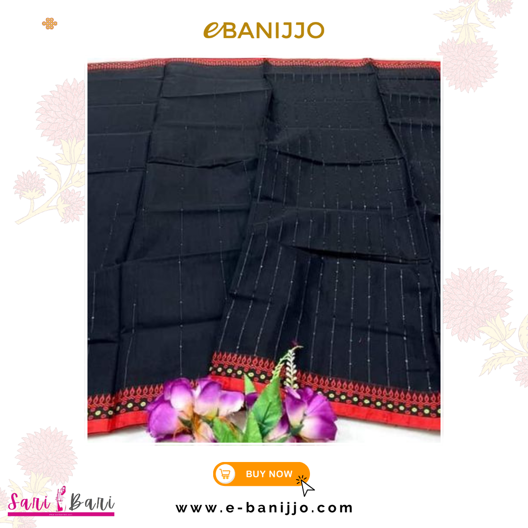 Half Silk Cumki Per Saree