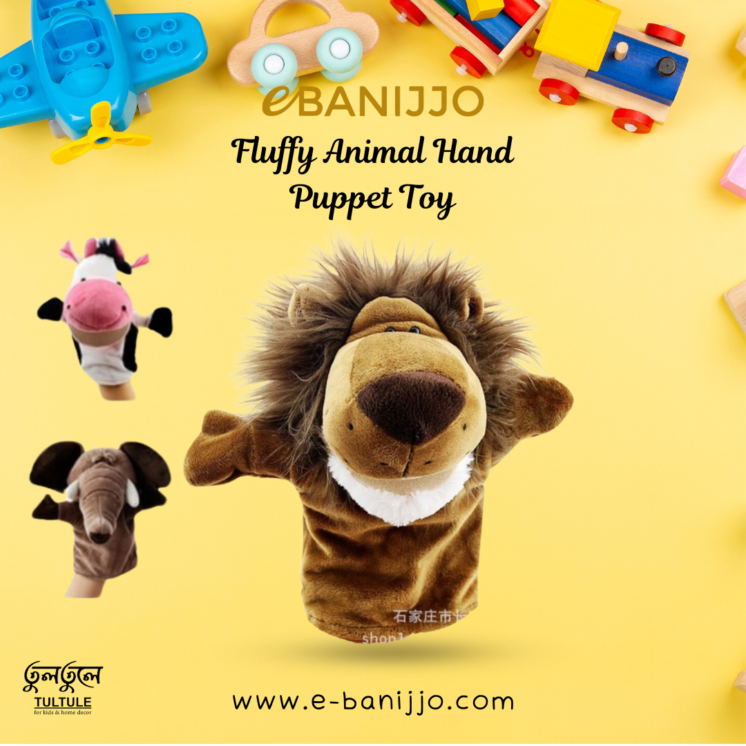 Fluffy Animal Hand Puppet Toy