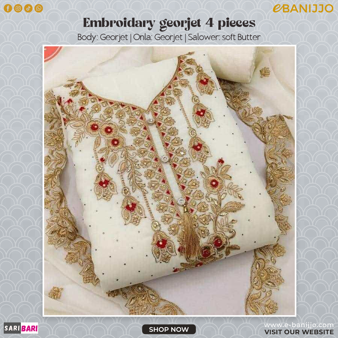Embroidery Georgette 4 piece