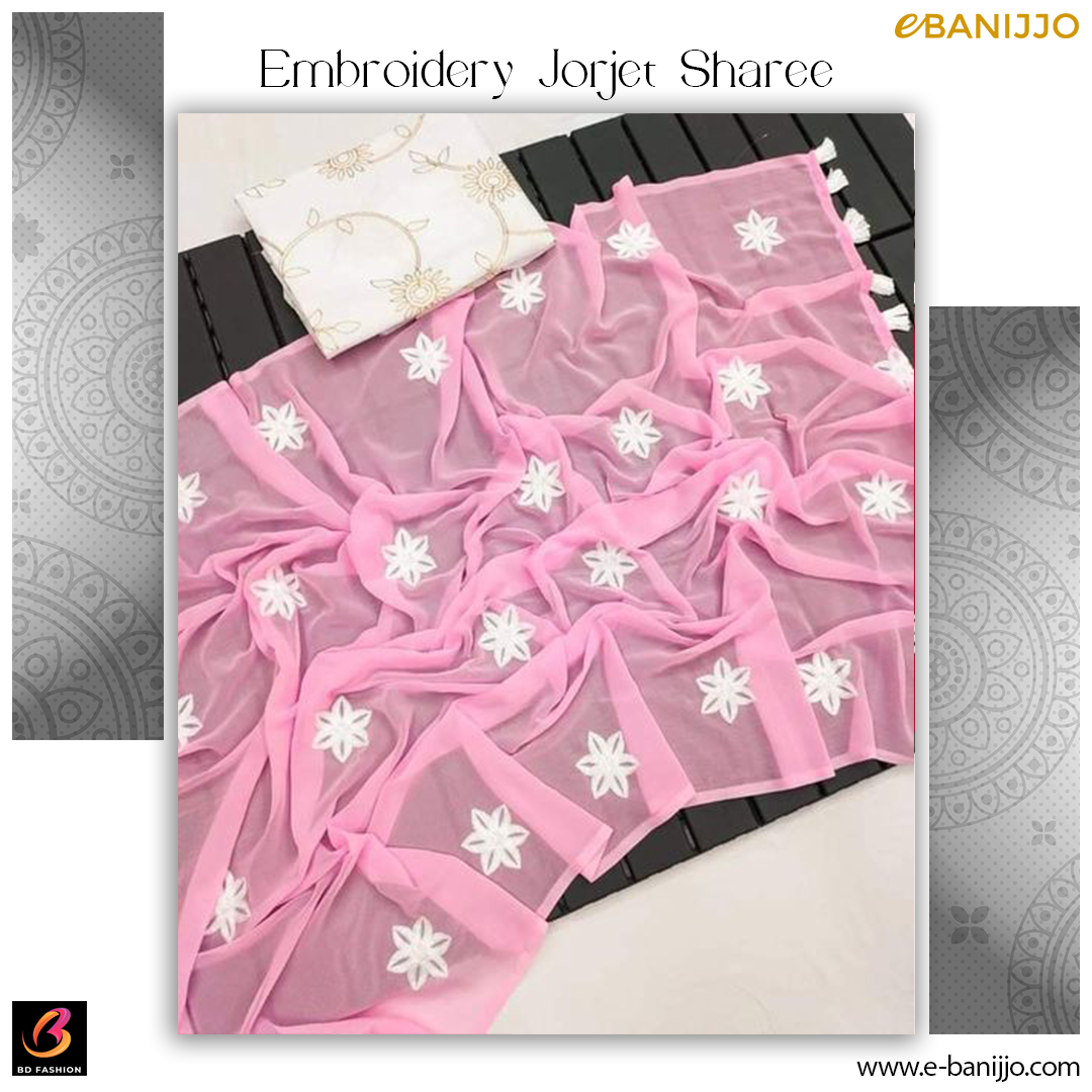 Embroidery Georgette Saree