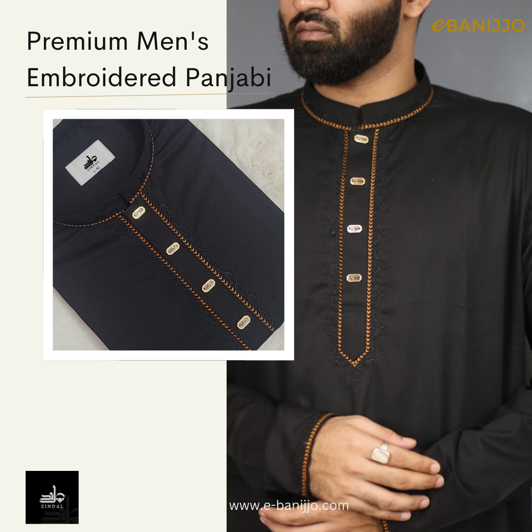 Premium Men's Embroidered Panjabi Collection