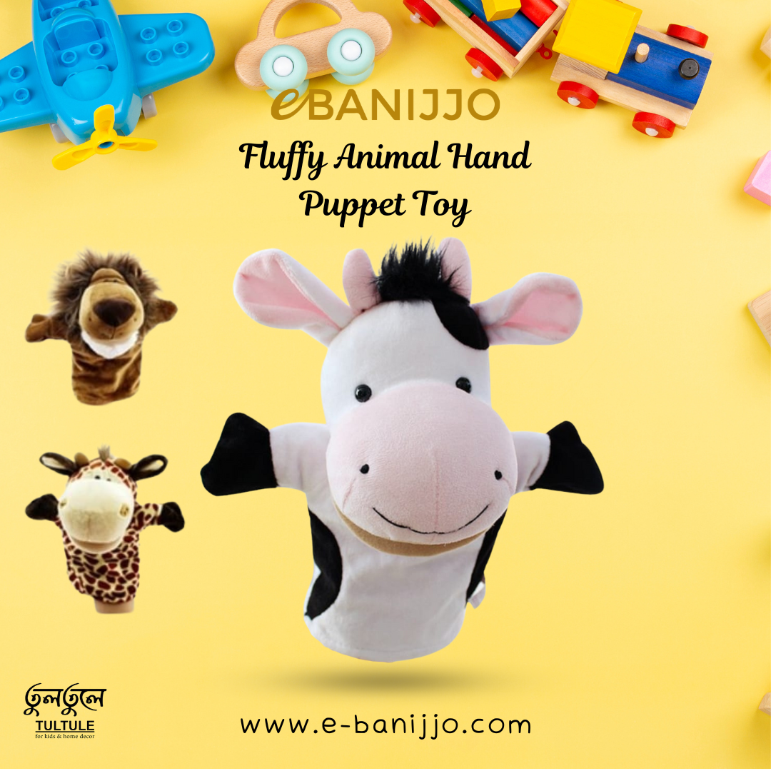 Fluffy Animal Hand Puppet Toy
