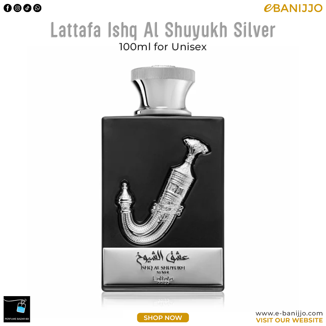Lattafa Ishq Al Shuyukh Silver EDP 100ML For Unisex