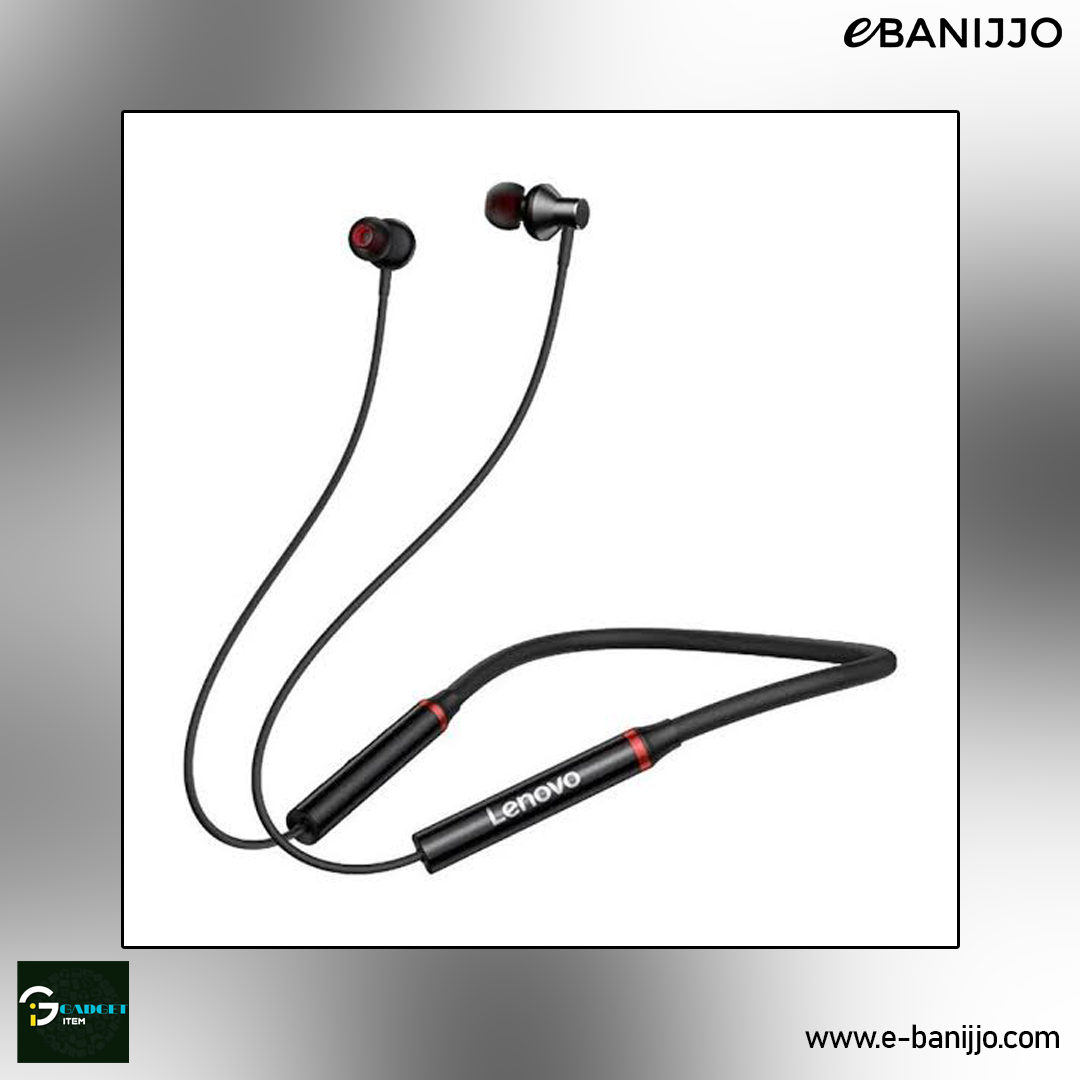 Lenovo HE05X Bluetooth Neckband Earphone Black