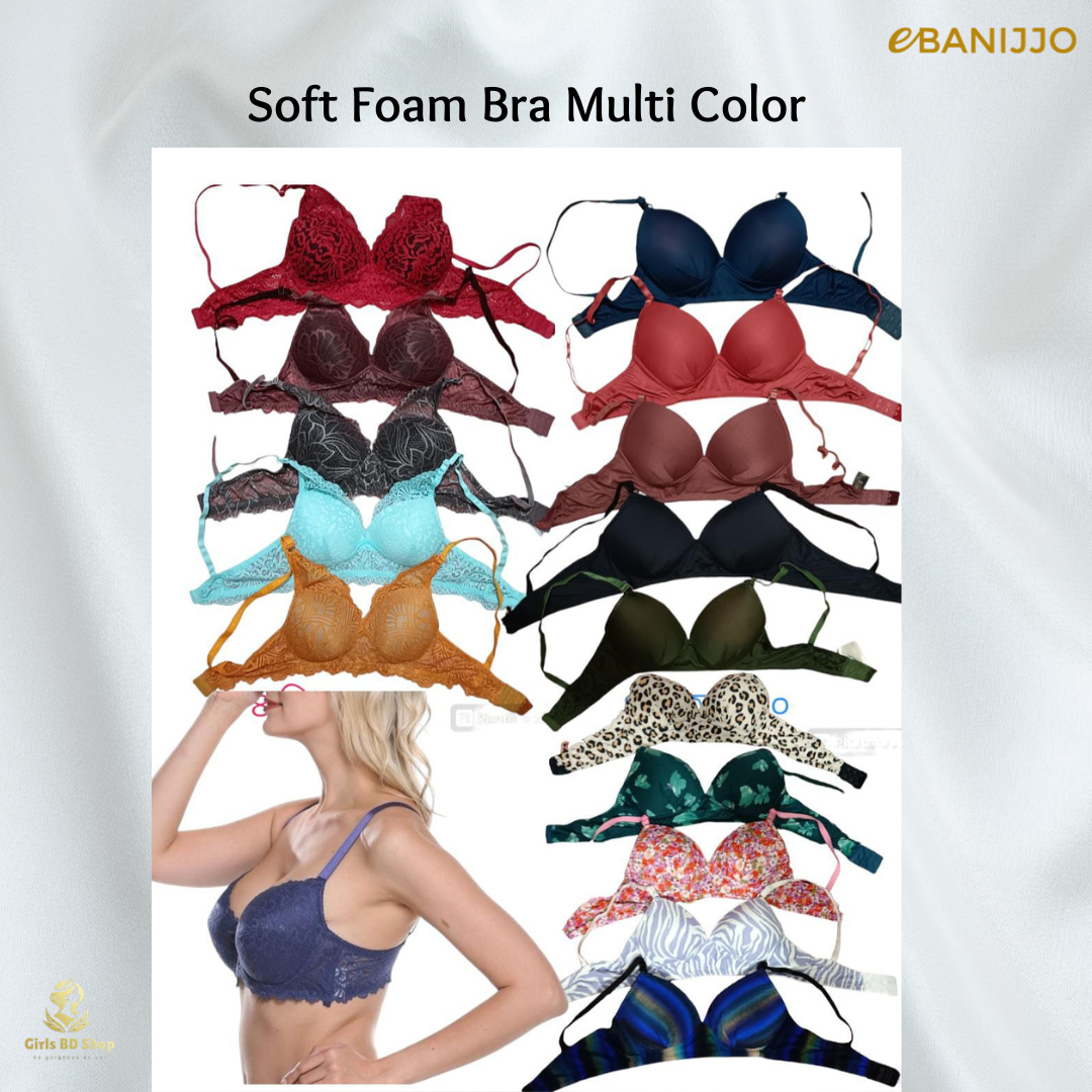 Soft Foam Bra Multi Color