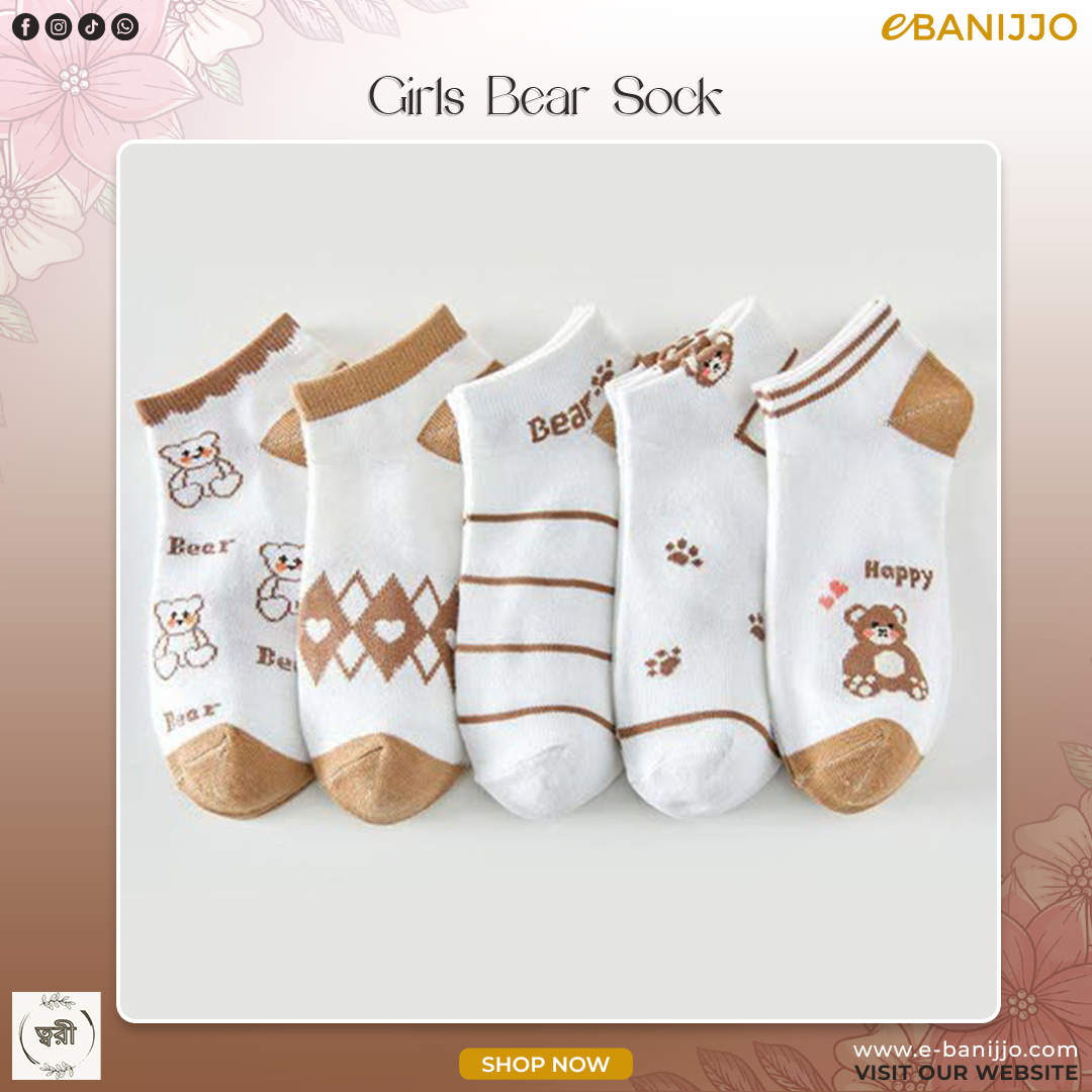 Girls bear Sock