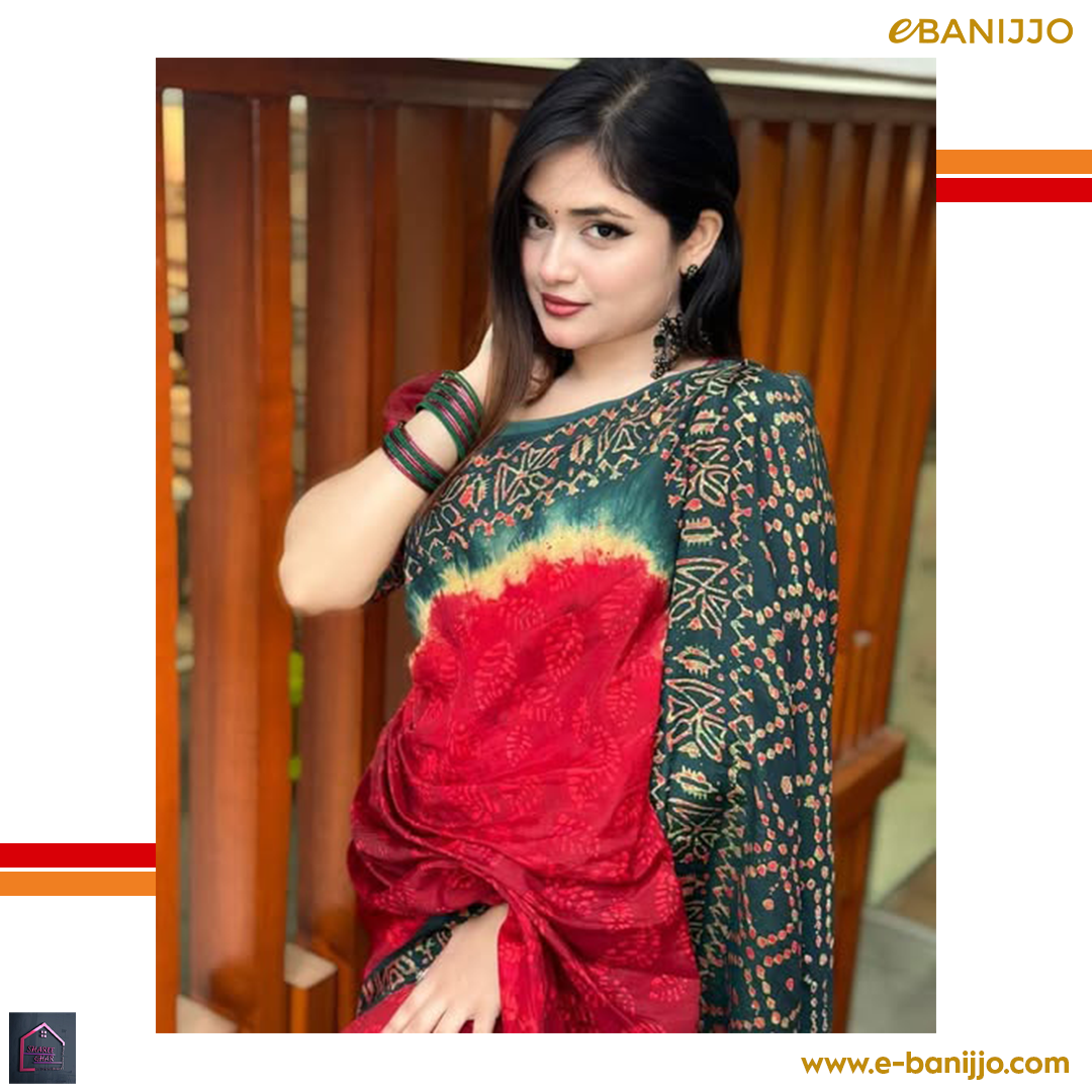 বাটিক প্রিন্টের মোস্ট ডিমান্ডিং  শাড়ি