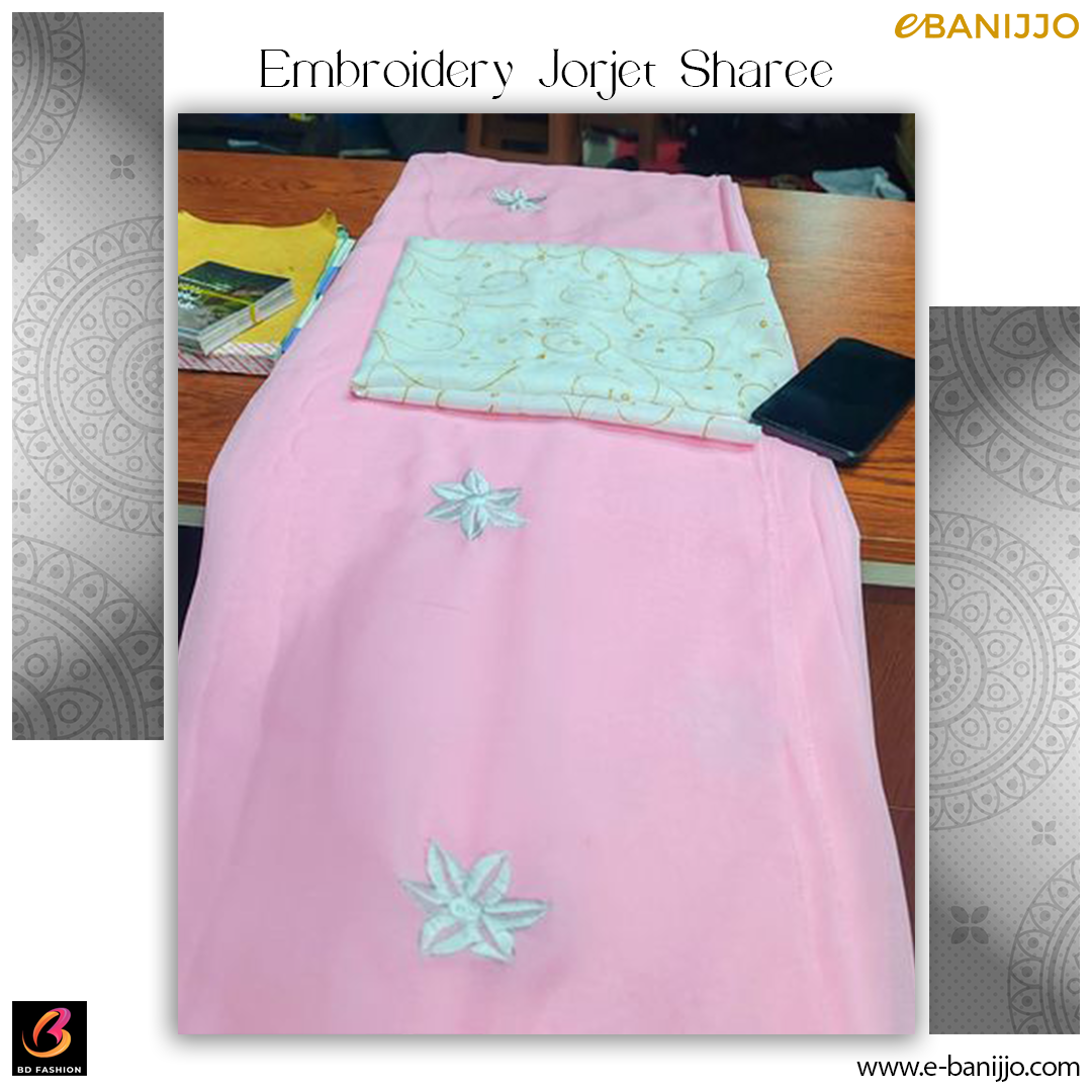 Embroidery Georgette Saree