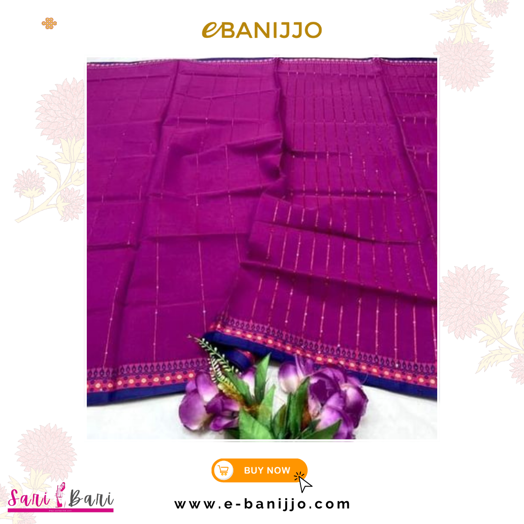 Half Silk Cumki Per Saree