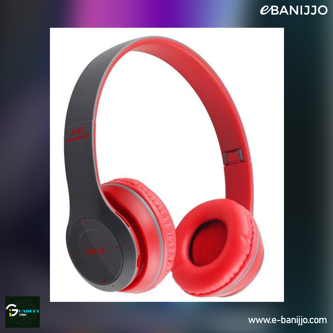 P47 Wireless Headphone with FM Radio